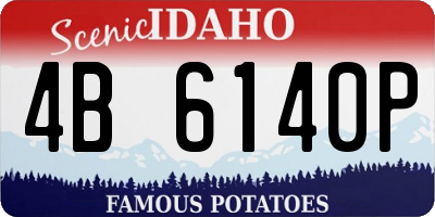 ID license plate 4B6140P