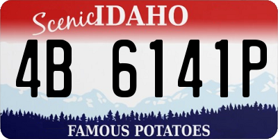 ID license plate 4B6141P