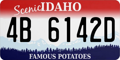 ID license plate 4B6142D
