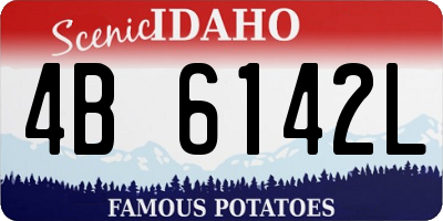 ID license plate 4B6142L