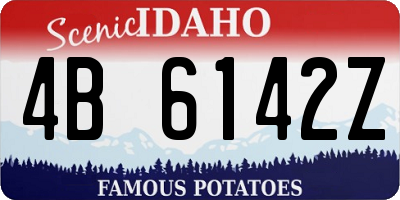 ID license plate 4B6142Z
