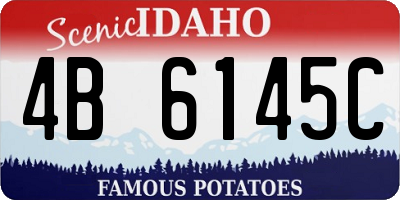 ID license plate 4B6145C