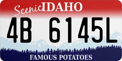 ID license plate 4B6145L