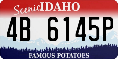 ID license plate 4B6145P