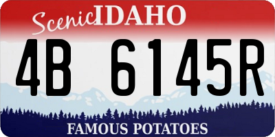 ID license plate 4B6145R