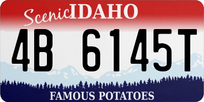 ID license plate 4B6145T