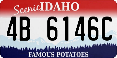 ID license plate 4B6146C