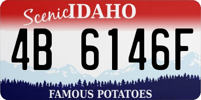 ID license plate 4B6146F