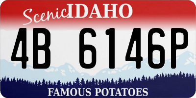 ID license plate 4B6146P