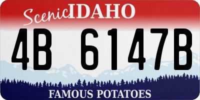 ID license plate 4B6147B