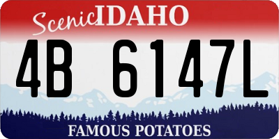 ID license plate 4B6147L