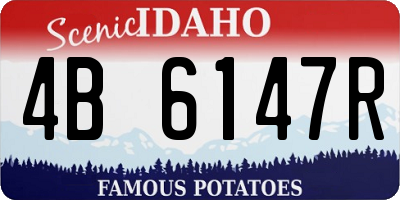 ID license plate 4B6147R
