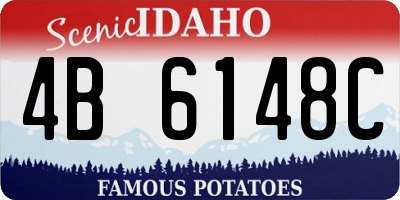 ID license plate 4B6148C