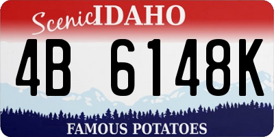 ID license plate 4B6148K