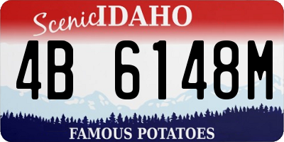 ID license plate 4B6148M