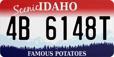 ID license plate 4B6148T