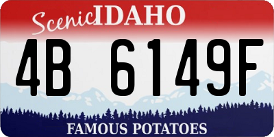ID license plate 4B6149F