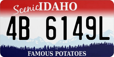 ID license plate 4B6149L