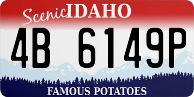 ID license plate 4B6149P