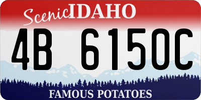 ID license plate 4B6150C