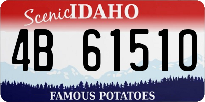 ID license plate 4B6151O