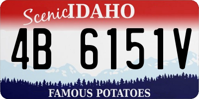 ID license plate 4B6151V