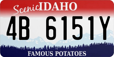 ID license plate 4B6151Y
