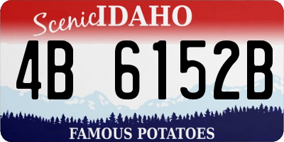 ID license plate 4B6152B