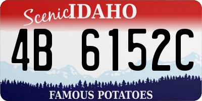 ID license plate 4B6152C