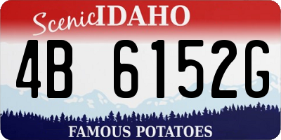 ID license plate 4B6152G