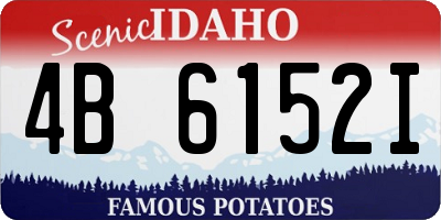 ID license plate 4B6152I