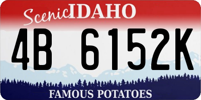 ID license plate 4B6152K
