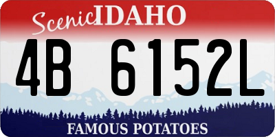 ID license plate 4B6152L