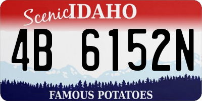 ID license plate 4B6152N