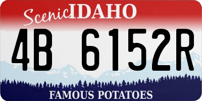 ID license plate 4B6152R