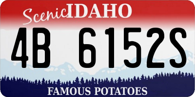 ID license plate 4B6152S