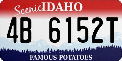 ID license plate 4B6152T