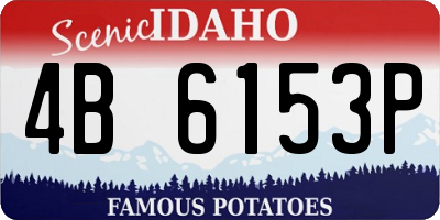 ID license plate 4B6153P