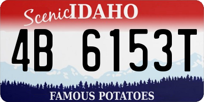 ID license plate 4B6153T