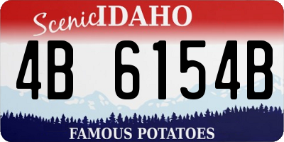 ID license plate 4B6154B