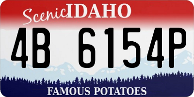 ID license plate 4B6154P