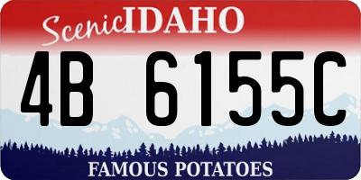 ID license plate 4B6155C