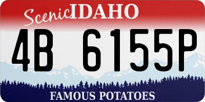 ID license plate 4B6155P