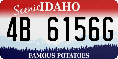 ID license plate 4B6156G