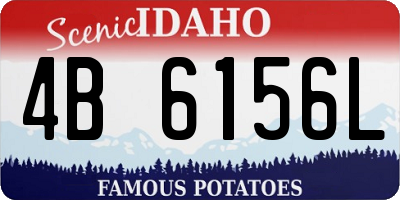 ID license plate 4B6156L