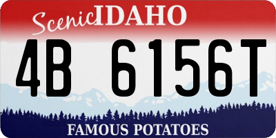 ID license plate 4B6156T