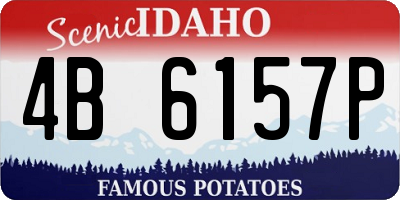 ID license plate 4B6157P