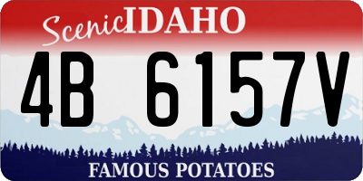 ID license plate 4B6157V