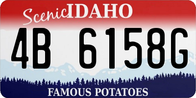 ID license plate 4B6158G