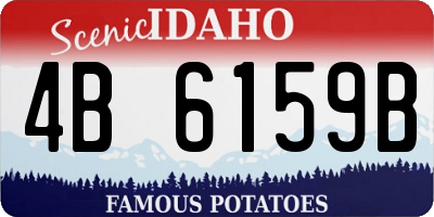 ID license plate 4B6159B